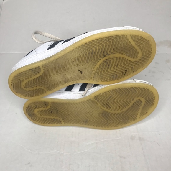 Adidas Original White Black Men’s Shoe Size 5 1/2 - Picture 7 of 7